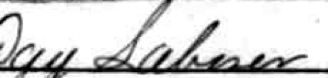 Census occupation written as Day followed by a word starting with a looped capital