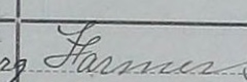 Mortality schedule occupation beginning with a capital that has a stroke across its stem