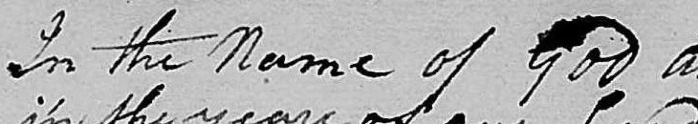 Opening words of an 1812 will