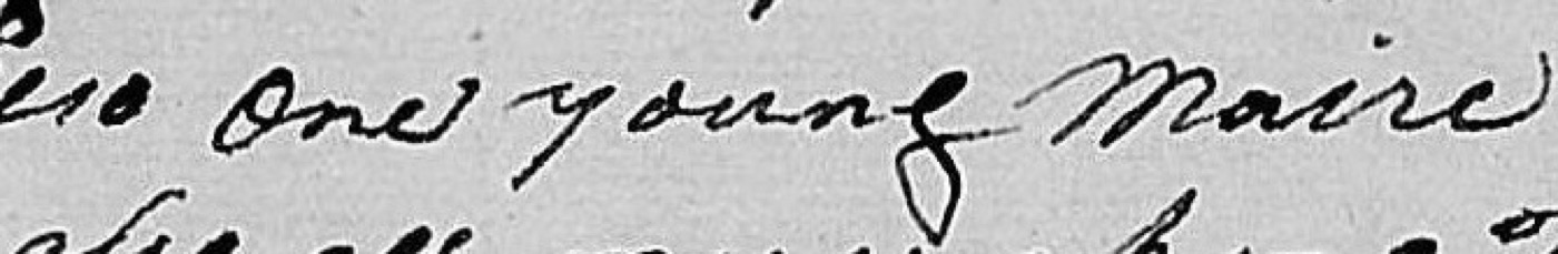Words from a bequest in an 1812 will