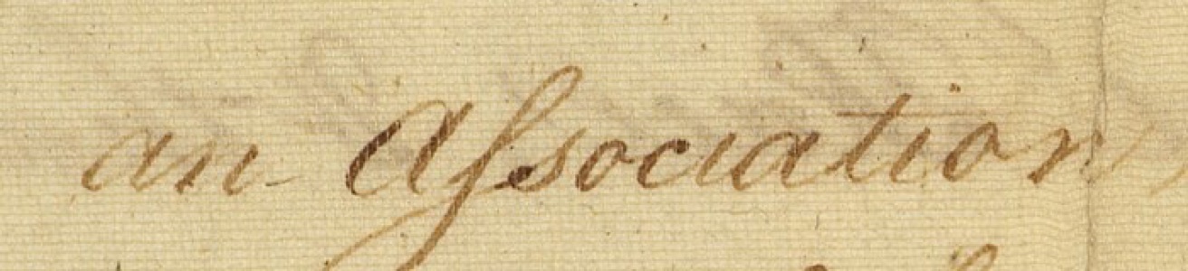 Handwritten words an Association